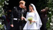 Harry e Meghan em seu casamento - Getty Imagens