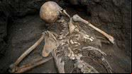 Imagem ilustrativa de esqueleto encontrado em Pompeia - Divulgação/Parque Arqueológico de Pompeia