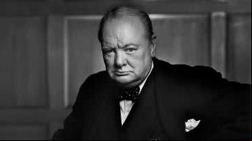 Detalhe da foto 'O Leão que Ruge' de Winston Churchill - Yousuf Karsh/Library and Archives Canada