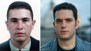 Jean Charles de Menezes (à esq.) é interpretado por Edison Alcaide (à dir.) - Reprodução; Divulgação/Disney+