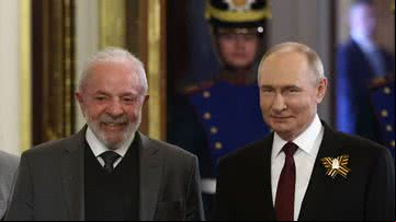 Lula e Putin, presidentes do Brasil e da Rússia - Getty Images