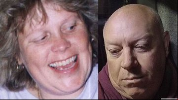 Debbie Griggs (à esq.) foi assassinada pelo marido Andrew (à dir.) - Polícia de Kent