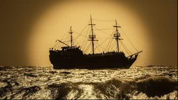 Imagem meramente ilustrativa com um navio de guerra antigo - Imagem por Dimitris Vetsikas pelo Pixabay