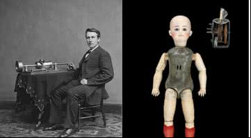 Thomas Edison e suas bonecas falantes - Wikimedia Commons / National Park Service