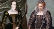 Maria I, à esquerda, e Elizabeth I, à direita - Divulgação