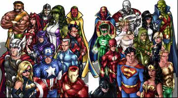 Ilustração de Vingadores vs Liga da Justiça - Divulgação
